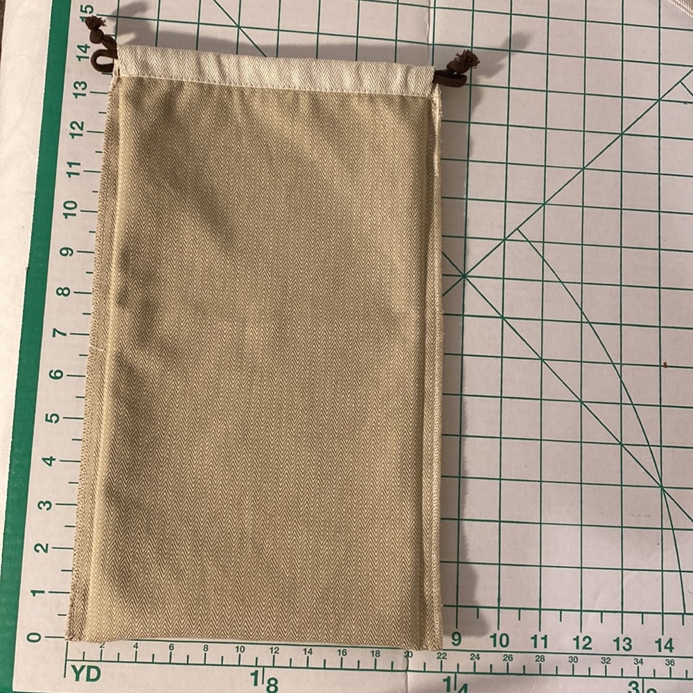 Authentic Hermes Herringbone Drawstring Dust Bag - image 8